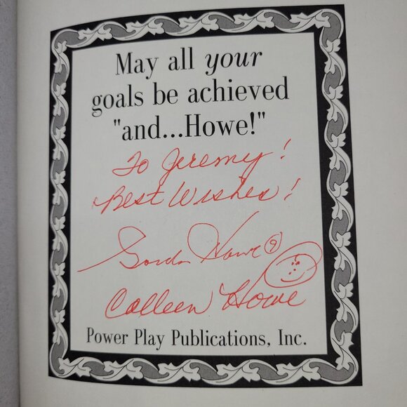 Gordie Howe and... Howe! NHL Hockey Book SIGNED Hardcover Biography - Picture 2 of 3